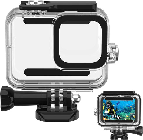 HONGDAK 60M/196FT Waterproof Housing Case for GoPro Hero 8 Black, Protective Underwater Dive Housing Case Shell with Bracket Accessories for Go Pr...