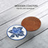 6Pcs 5D Diamond Painting Coasters with Holder, DIY Blue Coasters for Drinks Coffee Table, Diamond Arts Painting Kits for Beginners, Adults & Kids,...