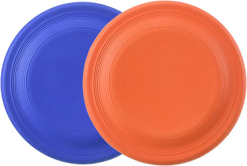 Dog Flying Disc (2 Pack) - Durable Rubber Flying Disc Dog Toy - 9.25" Indestructible Rubber Dog Flying Disc - Puncture Resistant & Bite Resistant ...