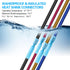 100 PCS 16-14 AWG Waterproof Heat Shrink Quick Disconnect Connectors, Crimp Electrical Wire Male Spade Connectors Insulated Disconnect for Marine ...