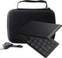 WERJIA Hard Carrying Case for Samsers/iClever BK08 Foldable Bluetooth Keyboard (CASE ONLY) (Black)...