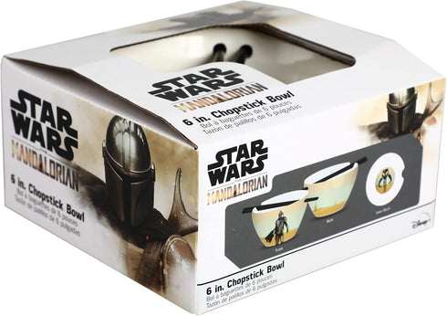 Bioworld Star Wars The Mandalorian 20 oz Ramen Bowl with Chopsticks...