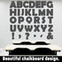 150 PCS Large 7" Font Letters and Punctuation Set Glitter Black Classroom Alphabet Cutout for Bulletin Board Display Home School A Great Helper to...
