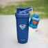Justice League Whey2Go Funnel 3.7 oz (50 g / 0.11 lbs) (Superman) – BPA Free - DC Comics Protein Shakes Bottle Storage for Men...