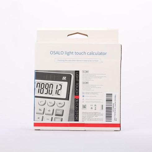 OSALO Desktop Calculator Extra Large Display 12 Digits Big Buttons Solar Accounting Calculator for Office (OS-200ML)...