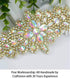 ShiDianYi Bridal Wedding Dress Sash Belt Applique with AB Stone Belt Waist Decoration Rhinestone Sash...