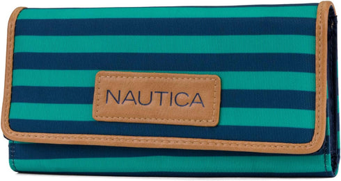 Nautica womens Carry-all The Perfect Carry All Money Manager Wallet Oraganizer with RFID Blocking Wallet, Spectra Green, One Size US...