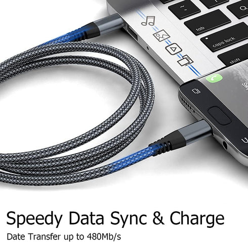 Puxnoin USB C to USB C Cable 6ft 60w, 3Pack USB C Cable, PD Type C Charging Cable Fast Charging Compatible with iPhone 15, MacBook Pro, iPad Pro, ...