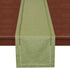 Grelucgo Handcrafted Solid Color Dining Table Runner, Double-Hemstitched (Sage Green, 14 x 72)...
