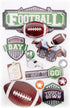 Paper House Productions STDM-0243E 3D Cardstock Stickers, Football II (3-Pack)...