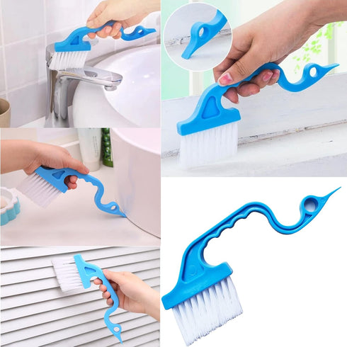 Broom and Dustpan Tweezers Tongs Cleaning Brushes Groove Gap Clean Tool Set 4 Pcs Kitchen Cleaning Brushes Mini Kit Multipurpose Small Set for Hom...