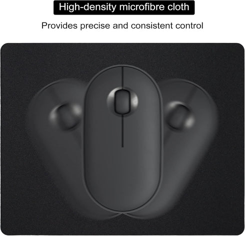 Small Mouse Pad 3 Pack, Mini Mouse Pads for Wireless Mouse and Laptop Computer, Portable Mousepad with Non-slip Rubber Base & Waterproof Surface -...