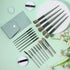 28 Pcs Women Makeup Set Makeup Bag with Makeup Brushes Premium Synthetic Brush and Mirror for Women Travel Reusable Cosmetic(Sage Green)...