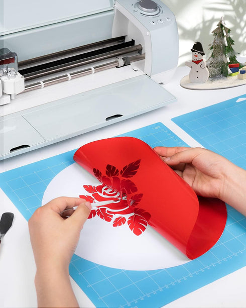 Gwybkq Cutting Mat for Cricut Maker 3/Maker/Explore 3/Air 2/Air/One 12 Pack 12x12 Adhesive Sticky Light Cut Mats Replacement Accessories Quilting ...