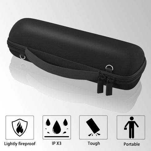 co2CREA for Beats Pill Wireless Bluetooth Speaker Hard Protective Case with shoulder strap, Portable Travel Case Replacement (Matte Black Case)...
