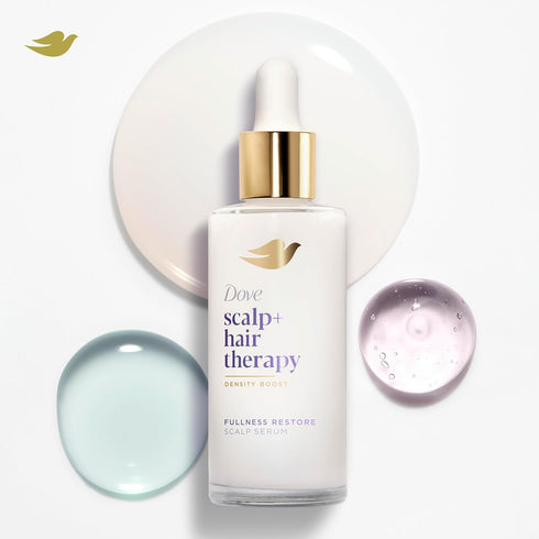 Dove Density Boost Fullness Restore Scalp Serum Scalp + Hair Therapy for Boosting Visible Hair Density, with Vitamin B3, Zinc and 0% sulfates, 2 o...
