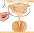 Sunglasses Organizer Glasses Holder Stand with 360 Rotating Display Eyeglasses Rack Wood Base for up to 12 Pairs of Eyewear for Table Dresser Desk...