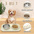 BNOSDM Slow Feeder Dog Cat Bowls, Stainless Steel with Silicone Mat Dog Food and Water Bowls Set, Pet Feeder to Slow Down Eating for Cats, Small D...