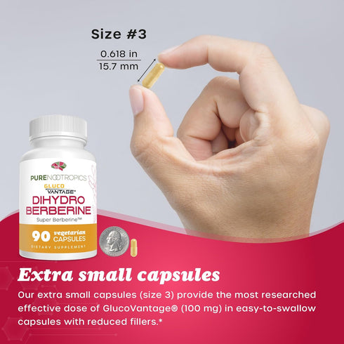 Dihydroberberine (GlucoVantage) 100 mg, 90 capsules | Super Berberine Supplement...