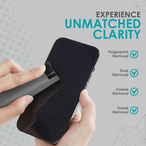 Screen Cleaner Spray and Wipe by Finestic, Electronic Computer Screen Cleaner with Microfiber Cleaning Cloth, Touchscreen Mist Cleaning Kit for Ca...