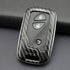 iJDMTOY Exact Fit Black Glossy Carbon Fiber Finish Key Fob Shell Compatible with Lexus is ES GS LS CT LX GX RX, etc 1st Gen Smart Keyless Fob...