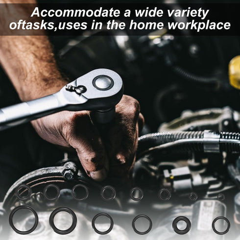 O Ring Assortment Kit, 360 Pcs Rubber Washer Orings, 24 Sizes Pressure Washer O Ring Kit for Faucet, Hose, Automotive, Air Gas Plumbing Sealing Re...
