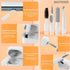 MOTONG Keyboard Screen Brush Cleaning Kit, Mutifunctional Electronic Cleaner Tools Kits for AirPods Laptop Camera Phone PC (White)...