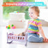 Baby Doll Crib, Wooden Baby Crib for Dolls, Doll House Furniture and Accessories Set, Small Baby Doll Crib Cradle, Baby Doll with Bed for Kids (Ba...