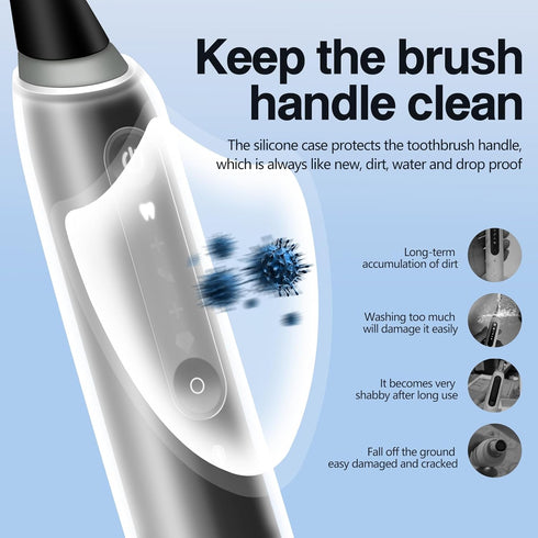 Z-VAPRESS Silicone Case for iO Series Electric Toothbrush, Full Body Protection, Eco-Friendly Dustproof Cover, Scratch-Free - Protect Your iO Seri...