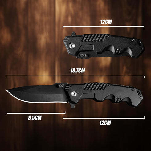 Pocket Folding Knife set with Hunting Stainless Steel Clip Point Lock Blade Knives and Lightweight Lockback Multi-Tool for Camping, Outdoor, Hunti...