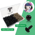 TOAOB 150pcs 9mm Black Plastic Safety Eyes Crafts Safety Eyes with 150pcs Washers for Stuffed Animals Amigurumis Crochet Bears Doll Making...