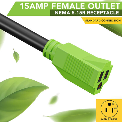 30 Amp Male to 15 Amp Female Dogbone Adapter RV Electrical Converter Cord Cable (30A Male - 15A Female)...