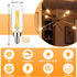 hansang E12 LED Bulbs Dimmable, 40W Equivalent, 3000K Soft White, T6 Tube Candelabra LED Light Bulbs for Chandelier, Light Bulbs Small Base with F...