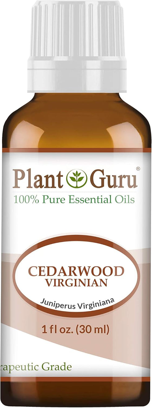 Cedarwood (Virginia) Essential Oil 1 oz / 30 ml 100% Pure Undiluted Therapeutic Grade for Skin, Body and Hair Growth. Great for Aromatherapy Diffu...
