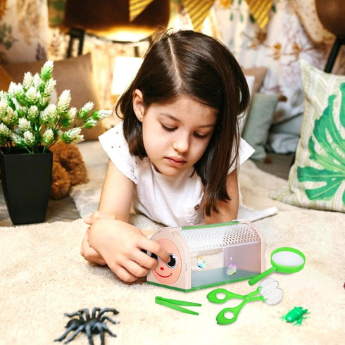 Outdoor Explorer Kit - Bugs Catcher Kit for Kids Critter Keeper Butterfly Habitat Magnifying Glass Summer Outdoor Toys...