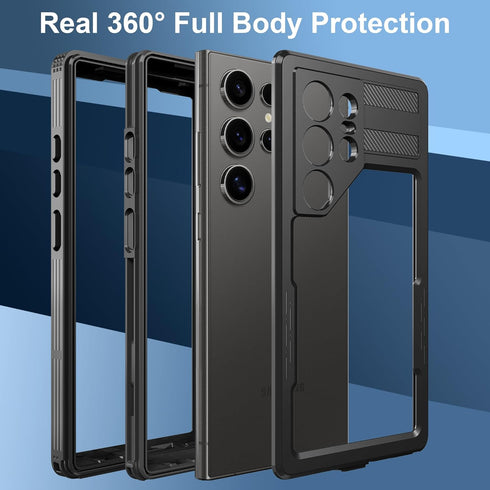Samsung Galaxy S24 Ultra Waterproof Case with Built-in Screen Protector - Rugged Full Body Underwater Dustproof Shockproof Drop Proof Protective C...