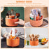 CenYouful Makeup Brush Holder Organizer,5 Slot 360° Rotating Make up Brushes Cup, Makeup Organizer Countertop for Cosmetics, Nail Polish, Art Supp...