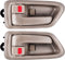 FAERSI 2Pcs Inside Interior Door Handle Front Rear Driver & Passenger Side Replacement for 1997 1998 1999 2000 2001 Toyota Camry Beige/Tan...