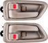 FAERSI 2Pcs Inside Interior Door Handle Front Rear Driver & Passenger Side Replacement for 1997 1998 1999 2000 2001 Toyota Camry Beige/Tan...