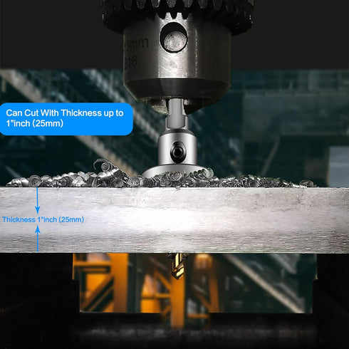 TCT Hole Saw Set, 2-1/2"(64mm) Heavy Duty Tungsten Carbide Tipped Hole Cutters for Stainless Steel Mild Steel Copper Iron Brass Plastic and More, ...