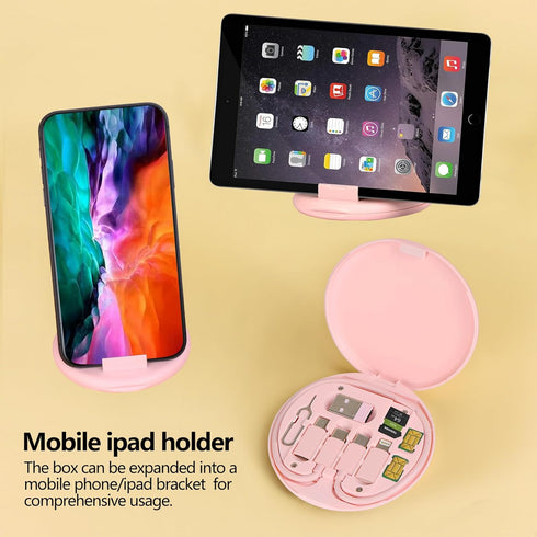 evron USB C Adapter OTG 2pc Set,Multi Charging Cable Conversion Set USB A & Type C to Micro/Lightning,USB C to iOS Device,Data Transfer,SIM Card P...
