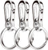Metal Keyring Keychain Key Ring Chain Holder Organizer for Car/Key Finder, 3 Pack...