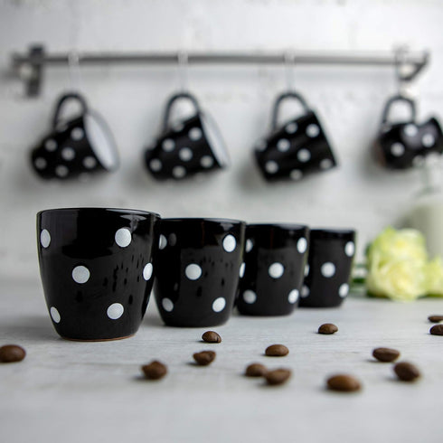 City to Cottage Ceramic Espresso Cups of 4, Small Expresso Shots Cups, Espresso Mugs, Demitasse Cups, Perfect for Espresso Machine and Coffee Make...