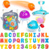 Comfylife Baby Bath Toy Organizer - Bath Toy Storage for Shower - Bathtub Toy Organizer includes Foam Bath Toys (Numbers & Letters & Squirty Toys)...