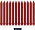 Colonial Candle Unscented Taper Candle, Classic Collection, Red, 8 In, Pack of 12 - Up to 6 Hours Burn...