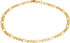 Barzel 18K Gold Plated Figaro Anklet For Women 4.5MM, 10 Inches - Made In Brazil...