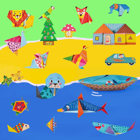 Origami Kit 144 sheets Origami Paper for Kids 72 Patterns with Craft Guiding Book...