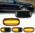 D-Lumina LED Side Marker Turn Signal Lights Assembly Smoked Lens Sequential Blink Amber for Au-di A4 S4 B6 B7 A6 S6 C5 A8 TT Front Fender Dynamic ...