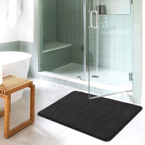Flamingo P Memory Foam Bath Mat Rug, Bath Mats for Bathroom Extra Soft Absorbent Bathroom Rugs Non Slip Bath Rug Carpet for Bathroom Floor, Tub an...
