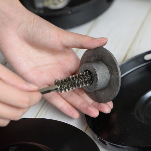 5Pcs Nylon Bore Brush 9mm Dia Cleaning Twisted Wire Brush Tube Pipe Cleaner with Handle 1/4 Inch Hex Shank for Tubes, Ports, Bearings...